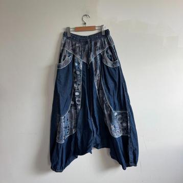 Nepalese Denim Harem Broek maat L/XL beschikbaar voor biedingen