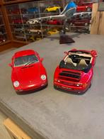 2x Porsche 911 Burago 1/18, Hobby en Vrije tijd, Modelauto's | 1:18, Ophalen of Verzenden, Gebruikt, Auto, Bburago