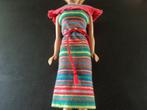 Barbie vintage knit dress gestreept met ceintuur, Ophalen of Verzenden, Gebruikt, Kleertjes