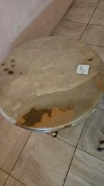 Marmeren tafel 80cm antiek, Ophalen, 50 tot 100 cm, Rond, 50 tot 100 cm
