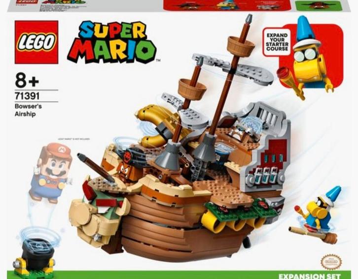 Super Mario Lego Bowsers Luchtschip 71391, Kinderen en Baby's, Speelgoed | Duplo en Lego, Zo goed als nieuw, Lego, Complete set