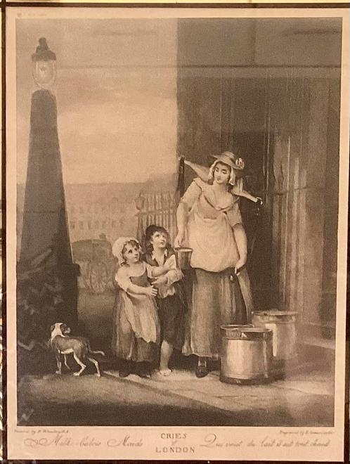 Gravure van L. Schiavonetti: Milk below Maids. 843/ 1824, Antiek en Kunst, Kunst | Etsen en Gravures, Ophalen of Verzenden