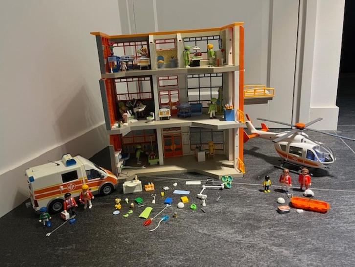Playmobil kinderziekenhuis 6657 + extra sets, Kinderen en Baby's, Speelgoed | Playmobil, Gebruikt, Complete set, Ophalen
