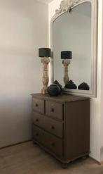 Brocante wandkast ladekast commode sober sleets landelijk, Antiek en Kunst, Curiosa en Brocante, Ophalen