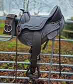 Mooi donkerbruin Edix Tiamo boomloos Westernzadel - Maat S, Dieren en Toebehoren, Paarden en Pony's | Zadels, Ophalen of Verzenden