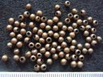 100 metalen kralen brons 3mm., Hobby en Vrije tijd, Ophalen of Verzenden, Nieuw, Kraal