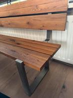 Eiken houten eettafel bank, Tuin en Terras, Ophalen of Verzenden, Zo goed als nieuw, Hout