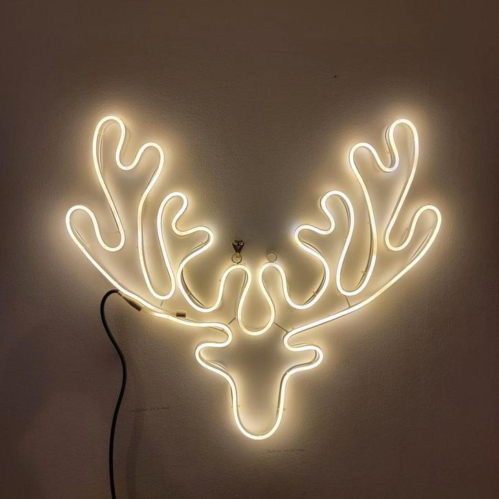 Neon LED Eland, Huis en Inrichting, Lampen | Wandlampen, Zo goed als nieuw, Kunststof, Ophalen