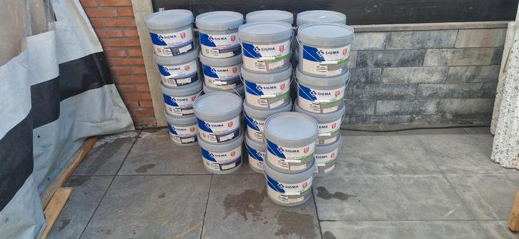 sigma facade topcoat en primer aqua, Doe-het-zelf en Verbouw, Verf, Beits en Lak, Nieuw, 5 tot 10 liter, Grijs, Ophalen