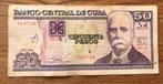 Cuba 50 pesos 2014 circulatie nominaal 2€ nr 369758, Los biljet, Ophalen of Verzenden, Noord-Amerika