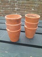 Terracotta bloempotjes france, Rond, Ophalen of Verzenden, Zo goed als nieuw, Minder dan 40 cm