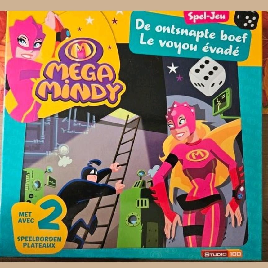 Bordspel Mega Mindy, Drie of vier spelers, Ophalen, Zo goed als nieuw
