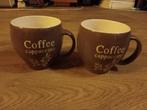 2 Cappuccino mokken, Nieuw, Ophalen of Verzenden, Overige stijlen, Kop(pen) en/of Schotel(s)