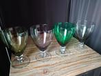 Kristalunie Max Verboeket 4x bierglazen Carnaval, Antiek en Kunst, Antiek | Glas en Kristal, Ophalen of Verzenden