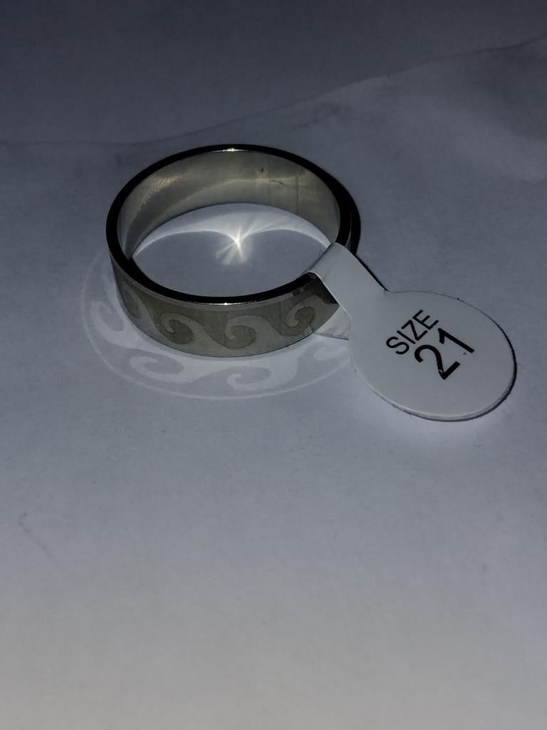 Nieuwe Stainless Steel Pink Ringen - Klein, Sieraden, Tassen en Uiterlijk, Ringen, IJzer of Staal, Nieuw, Ophalen of Verzenden