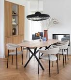 Bodilson hanglamp Kodi, zwart metaal met rotan Ø80cm, Nieuw, Ophalen of Verzenden, Bodilson, Minder dan 50 cm