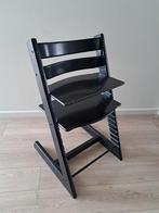 Stokke Tripp Trapp kinderstoel zwart, Ophalen of Verzenden, Gebruikt, Meegroeistoel