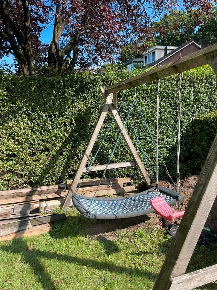 Schommelpaal met Schommelmat/ ligschommel, Kinderen en Baby's, Speelgoed | Buiten | Speeltoestellen, Gebruikt, Ophalen