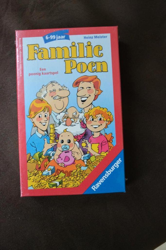 familie poen, Hobby en Vrije tijd, Gezelschapsspellen | Kaartspellen, Ophalen of Verzenden, Gebruikt