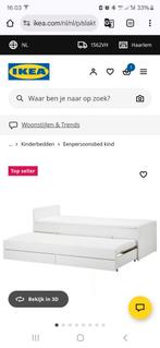 Slakt bed met onderbed en opbergruimte., Huis en Inrichting, Ophalen, Zo goed als nieuw, Tweepersoons, Stof