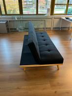Zwarte Slaapbank / Futon, Huis en Inrichting, Gebruikt, Zwart, Tweepersoons, 200 cm