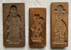 Speculaasplankjes 3 verschillende, handgestoken bakvormpjes, Antiek en Kunst, Ophalen