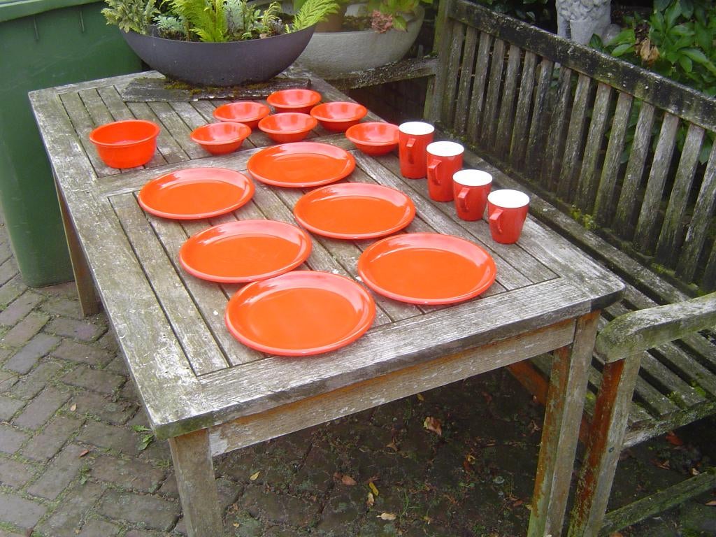 campingservies, Ophalen of Verzenden, Zo goed als nieuw