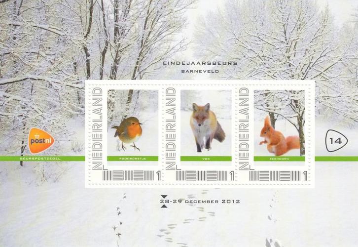 Nederland 2 velletjes Beurszegels Eindejaarbeurs 2012, Postzegels en Munten, Postzegels | Nederland, Postfris, Na 1940, Ophalen of Verzenden