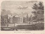 Zwolle. Het paleis van Justitie. Houtgravure 1857, Antiek en Kunst, Kunst | Etsen en Gravures, Ophalen of Verzenden