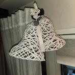 Witte Ratan Kerstklokken - Sfeervolle Decoratie, Ophalen of Verzenden