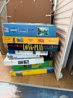 Gratis puzzels tafeltje opberg kastje, Ophalen of Verzenden, Gebruikt