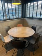 Ronde tafel + 6 stoelen in diverse kleuren, Ophalen, Gebruikt, Overige kleuren, Vijf, Zes of meer stoelen