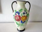 Grote antiek antieke aardewerk wit witte bloemen vase vaas, Antiek en Kunst, Ophalen of Verzenden
