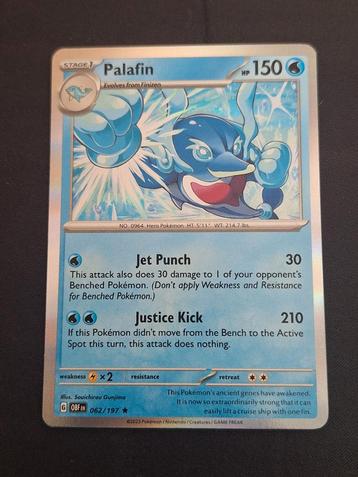 Palafin Holo 62/197 Pokemon Obsidian Flames (Mint) beschikbaar voor biedingen