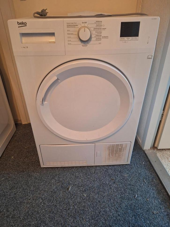 Wasmachine en Droogautomaat Set, Witgoed en Apparatuur, Wasdrogers, Gebruikt, Condens, Voorlader, 6 tot 8 kg, 85 tot 90 cm, Anti-kreukfase