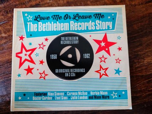 Bethlehem records story 1958-1962. Jazz blues 3 cd's, Cd's en Dvd's, Cd's | Jazz en Blues, Zo goed als nieuw, Jazz, Ophalen of Verzenden