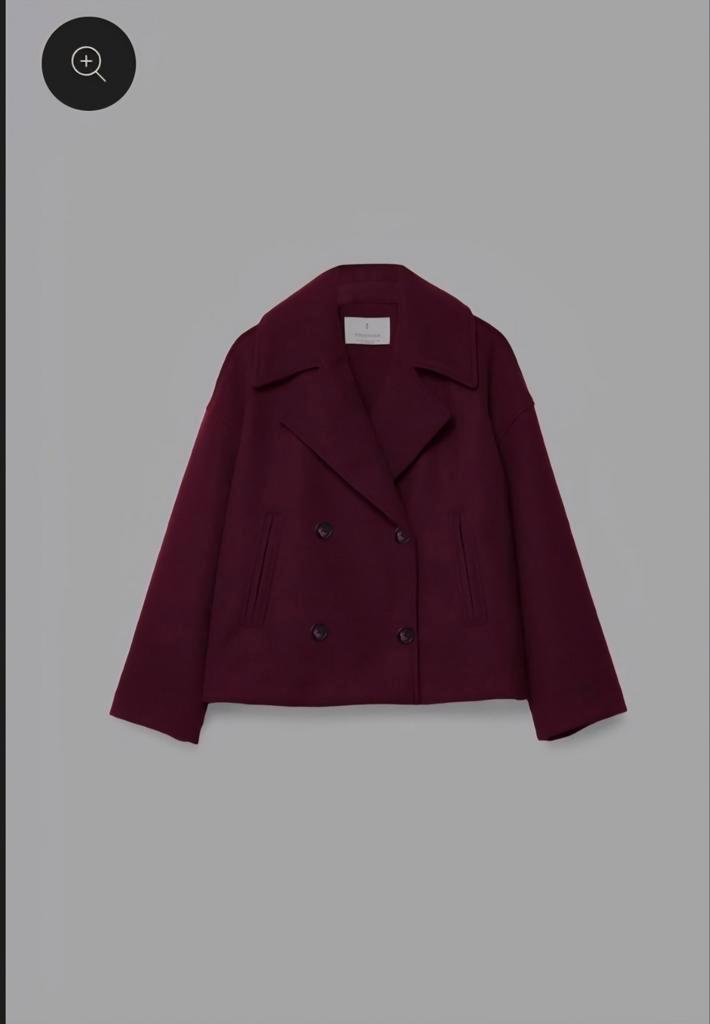 Kort jasje/ trenchcoat  bordeaux, Kleding | Dames, Jassen | Zomer, Nieuw, Maat 38/40 (M), Rood, Ophalen of Verzenden
