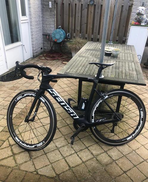 Sensa Giulia aero mat zwart., Fietsen en Brommers, Fietsen | Racefietsen, Zo goed als nieuw, Overige merken, Meer dan 20 versnellingen