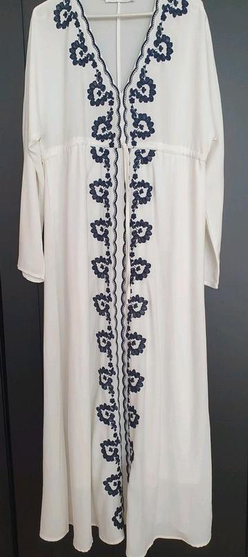 NIEUW! BOHO lange jurk wit navy maat s m KWALITEIT  beschikbaar voor biedingen