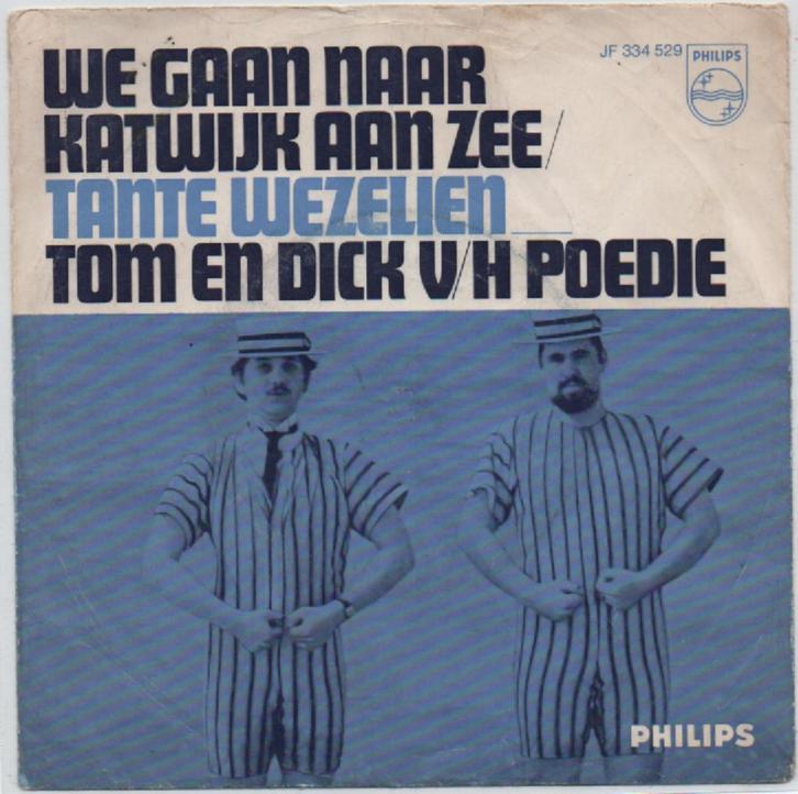 Tom en Dick- We gaan naar Katwijk aan Zee, Cd's en Dvd's, Vinyl | Nederlandstalig, Gebruikt, Levenslied of Smartlap, Overige formaten