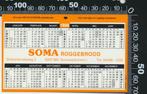 Sticker: Soma Roggebrood - Jaarkalender 1986 - Gronsveld, Verzamelen, Ophalen of Verzenden, Zo goed als nieuw, Bedrijf of Vereniging