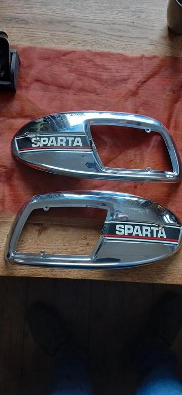 Sparta brommer tank schild + sparta 3v 4v motorbeugels beschikbaar voor biedingen