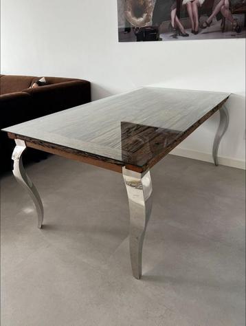 Eettafel + Salontafel beschikbaar voor biedingen
