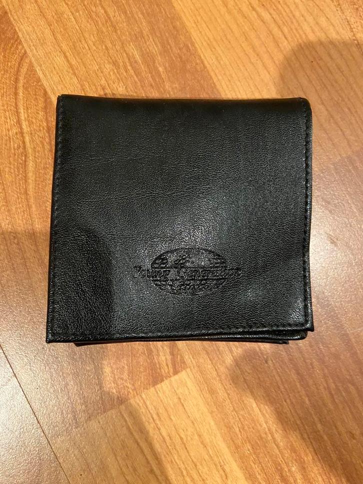 Splinternieuwe lederen portemonnee, Sieraden, Tassen en Uiterlijk, Portemonnees, Zo goed als nieuw, Zwart, Ophalen of Verzenden