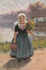 Gerstenhauer - 83 - twa : Serie 59 - Meisje met Veldboeket, Verzamelen, Verzenden, Voor 1920, Kinderen