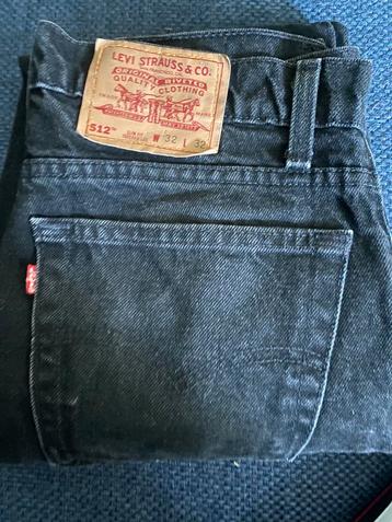 Levi’s 512 zwart W32 L32 jeans / spijkerbroek valt klein beschikbaar voor biedingen