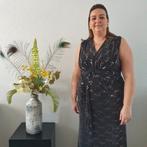 Zwarte lange jurk met Glitter en Pailletten (One Size), Kleding | Dames, Jurken, Verzenden, Nieuw, Zwart, Onder de knie