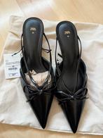 Zara Muiltjes Hakken - Maat 39, Kleding | Dames, Schoenen, Ophalen of Verzenden, Zo goed als nieuw, Zwart, Sandalen of Muiltjes