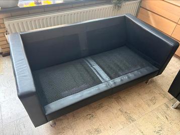 Lederen bank en fauteul Ikea Landskrona. - afbeelding 3