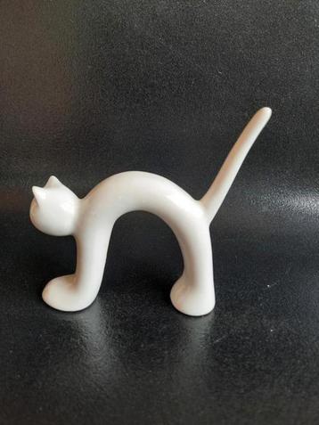  poes , poezenbeeldje , wit   ~ vintage ~ beschikbaar voor biedingen